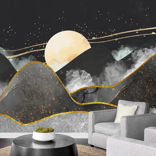 Vista 30 de SIGNFORD - Mural de pared de estilo nórdico con papel tapiz de paisaje natural extraíble para dormitorio o sala de estar.