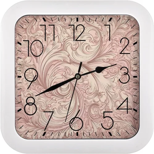 Vista 20 de 10" Square Modern Wall Clock,Ancient Egypt Print Kitchen Clocks Wall Battery Operated,Silent Non Ticking Unique Funny Cute Wall Clock for Living