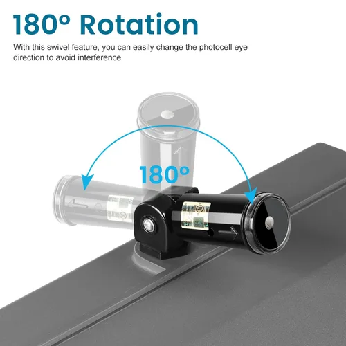 Vista 4 de Sensor de Fotocélula para Exteriores, Control de Iluminación de Conducción Montaje Giratorio de Atardecer a Amanecer, Interruptor de Sensor