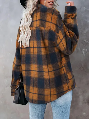 Vista 95 de ZOLUCKY Chaqueta de manga larga con botones para mujer, talla grande, blusas