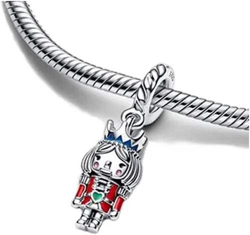 Vista 26 de Dijes de personajes de película para mujer, pulseras y collares en plata de ley 925, día de la madre, cumpleaños, Navidad