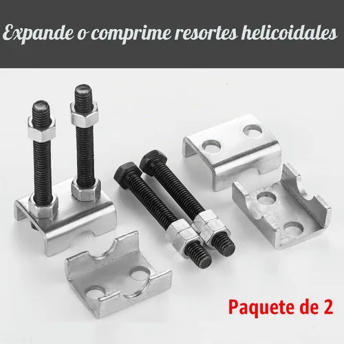 Vista 4 de Paquete de 4 espaciadores de bobina, espaciador de resorte de 2 vías ajustable para elevar o bajar, compresor de resorte helicoidal de 1" a 2