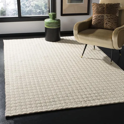 Vista 8 de SAFAVIEH Natura Collection - Alfombra de pasillo, 2 pies 3 pulgadas x 8 pies, gris y marfil, viscosa y lana hecha a mano, ideal para zonas de alto