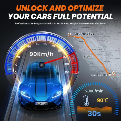 Vista 9 de ANCEL AD310BT Escáner OBD2 Bluetooth (Actualizado) - Lector de códigos del motor, escáner automotriz con aplicación premium para iOS y Android