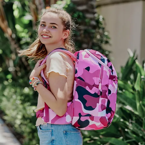 Vista 33 de Juego de mochila para niños de 16 pulgadas con bolsa de almuerzo aislada y estuche para lápices
