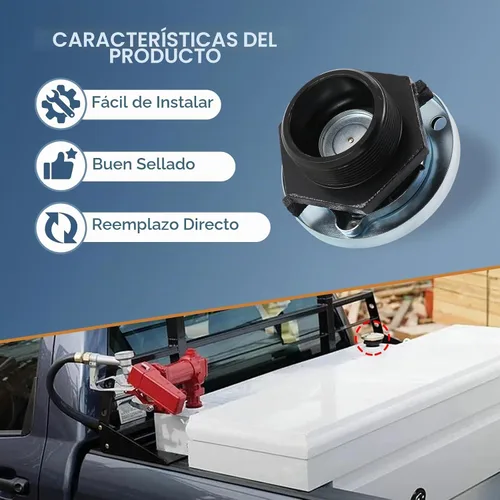 Vista 5 de DICMIC Tapa con ventilación para tanque de transferencia con cuello roscado, tapa de presión de ventilación con base de 2 pulgadas, tapa para tanque