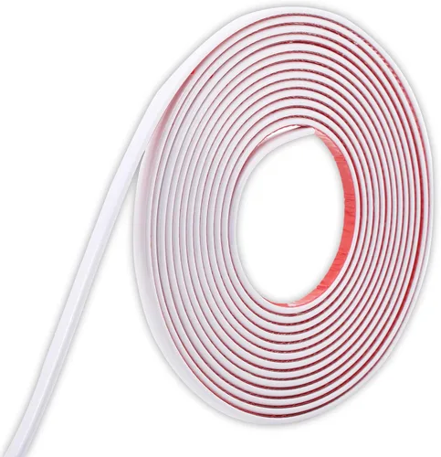 Vista 11 de Trimold Moldura de oro cepillado de 16.4 pies para despegar y pegar, espejo flexible para pared, techo, suelo, gabinete, azulejo, borde