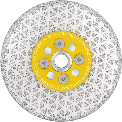 Vista 9 de HIGHDRIL Cuchilla de porcelana de diamante para cortar y moler, diámetro de 4 pulgadas, rueda de copa multiusos de 4 pulgadas, disco de diamante