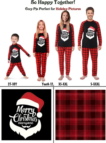Vista 5 de Rnxrbb Set Family Christmas Pajamas Holiday Xmas Pjs