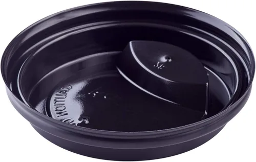 Vista 3 de Karat Tapa de cúpula para taza de café con sorbo de 10-24 onzas - Negra (90mm) - 1,000