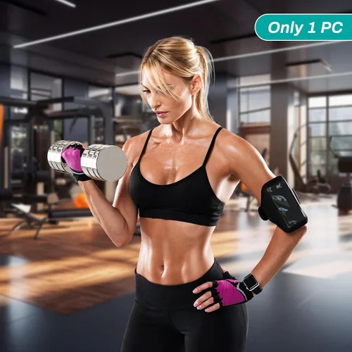 Vista 3 de LIFERUN Single Steel Adjustable Dumbbell, 5/10/15lb Free Weight Single Dumbbell, Non-Slip and Comfortable Foam Handle, Adjustable Single Dumbbell