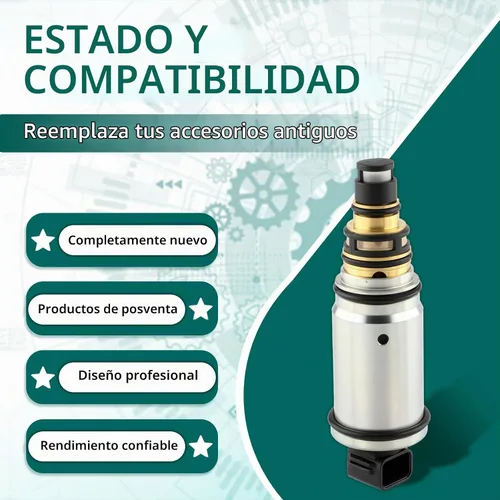 Vista 6 de AUTOKAY Válvula de control electrónico del compresor del A/C se ajusta para Hyundai Sonata 2.0L 2.4L 2011-2014