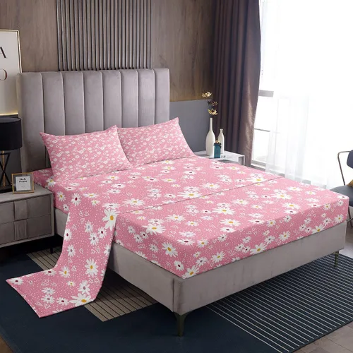Vista 7 de Erosebridal Juego de sábanas de hongos para cama individual, diseño de hongos de dibujos animados, diseño de mariposas kawaii, plantas botánicas