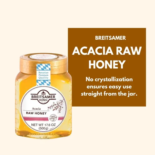 Vista 6 de Breitsamer, Miel cruda de acacia, 17.6 oz (paquete de 2)