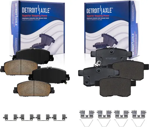 Vista 84 de Detroit Axle - Pastillas de Freno Delantero Izquierdo Reemplazo de Pinza de Disco para Dodge Ram 1500 Dakota Mitsubishi Raider - Juego de 3 piezas