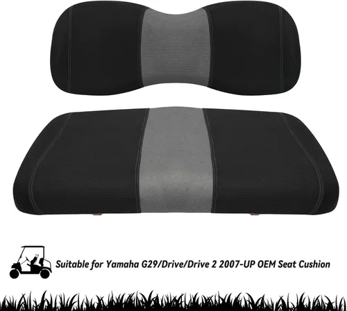 Vista 3 de Fundas de Asiento Delantero para Carrito de Golf Compatibles con Yamaha G29 Drive/Drive 2, Funda de Asiento Ajustable Lavable y Transpirable