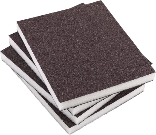 Vista 18 de Utoolmart Bloques de lijado de esponja de lijado, esponja de papel de lija húmedo y seco de grano 80, kit de esponja de arena lavable y 4 piezas