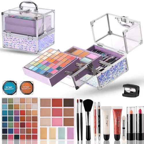 Vista 7 de Hot Sugar Kit de maquillaje para adolescentes para niñas de 13 a 15 años, kit de maquillaje para niños, juego de regalo de maquillaje para fiestas