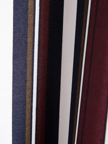Vista 5 de Floerns - Camisas a rayas para hombre casuales de manga corta con botones