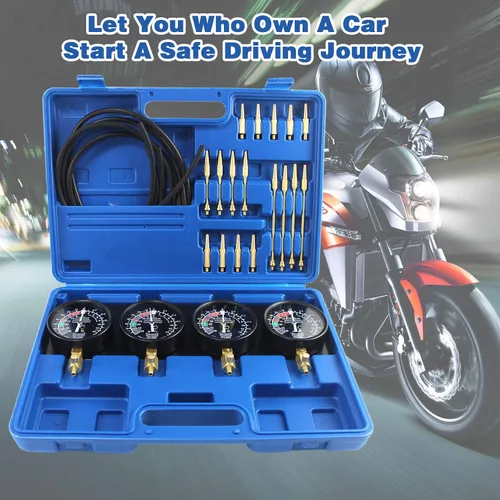 Vista 8 de Kit de herramientas de sincronización de carburador de motocicleta, equilibrador de vacío de combustible universal, sincronizador de carburador