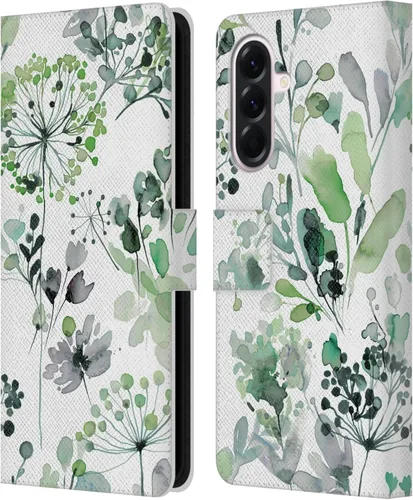 Vista 157 de Head Case Designs Officially Licensed Ninola Beige Wild Grasses Leather Wallet Case Compatible with Samsung Galaxy A07 4G