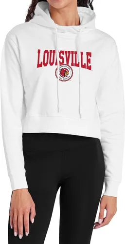 Vista 27 de Campus Lab Sudadera con capucha para mujer universitaria con licencia oficial de la colección Varsity White