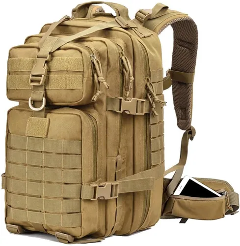 Vista 8 de EMDMAK - Mochila táctica militar, 42 l, paquete militar grande, paquete militar de 3 días, paquete de asalto Molle bolsa mochila