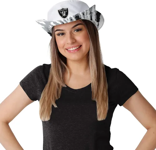 Vista 4 de FOCO - Sombrero deportivo para mujer, con logotipo de equipo de la NFL, para exteriores, para el sol Blanco híbrido