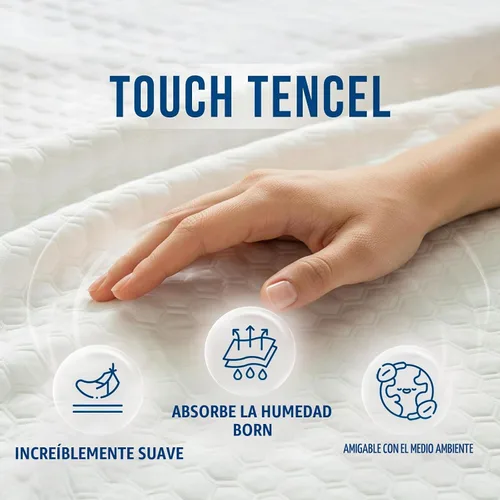 Vista 5 de Protector de colchón impermeable Tencel de lujo tamaño individual con bolsillo profundo, almohadilla refrescante de alta calidad, hipoalergénica