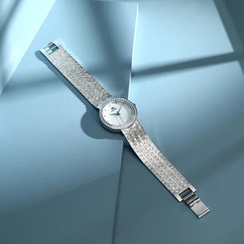 Vista 2 de Relojes para mujer, reloj de enfermera, impermeable, para mujer, pulsera de muñeca, simple, dorado, elegante, impermeable, reloj de cuarzo