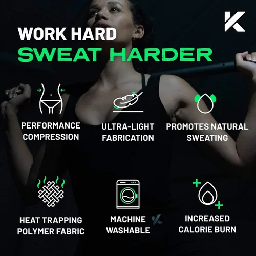 Vista 6 de Kewlioo Camiseta sin mangas de sauna premium para mujer, camiseta de sauna adelgazante para mujer, chaleco de sudor para entrenamientos, yoga