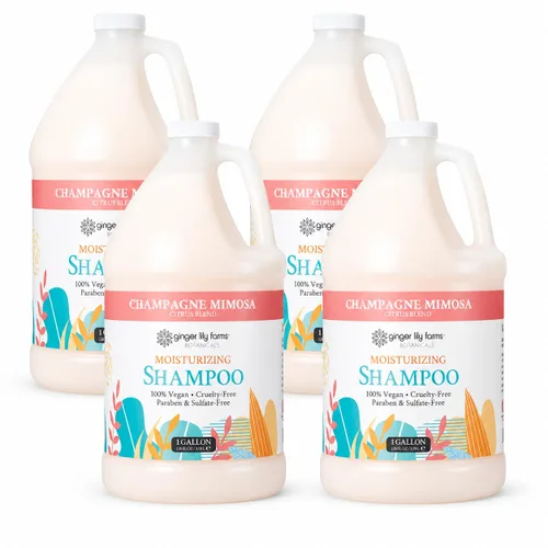 Vista 29 de Ginger Lily Farms Botanicals Champú hidratante para todo tipo de cabello, 100% vegano y libre de crueldad, aroma a pera de manzana, repuesto de 1