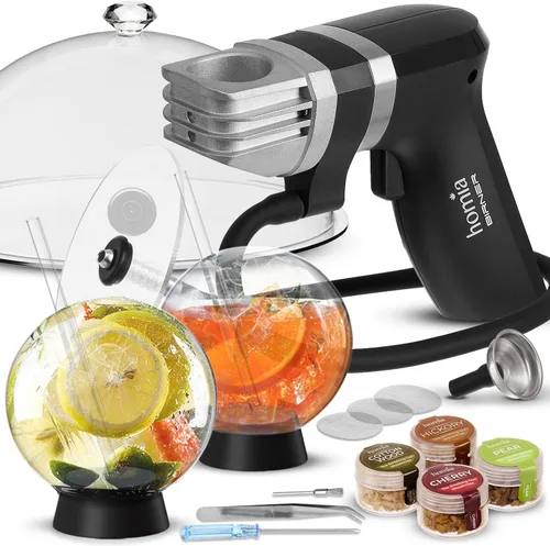 Vista 8 de Mezcla de burbujas para ahumador de cóctel para infusor de humo, 8 onzas, máquina ahumadora y accesorio infusor de humo de madera, humo frío