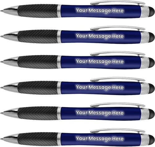 Vista 8 de Paquete de 80 bolígrafos personalizados, grabado láser sin granel, bolígrafo de 3 pulgadas, lápiz óptico y área personalizada con luz, nombre