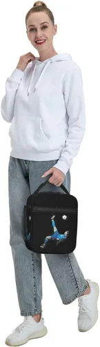 Vista 7 de #7 Bolsa de almuerzo aislada Bolsa de almuerzo impermeable reutilizable Bolsas de hielo para adultos black3