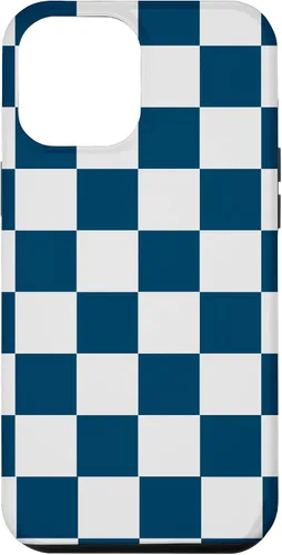 Vista 26 de Checkered Navy Blue and White Checkerboard Case for iPhone 17