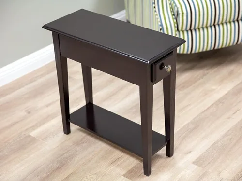Vista 5 de Frenchi Furniture Mesa auxiliar, cereza oscura