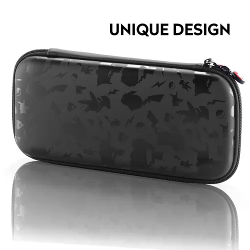 Vista 5 de Bheddi Switch Carrying Case fits SwitchSwitch OLED - Hard Shell Protective Portable Travel Carry Case with 10 Game Card Slots and 2 Tempered Glass