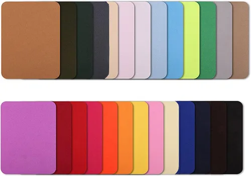 Vista 33 de 15 piezas de parches de tela de calidad premium para planchar por dentro y por fuera, adhesivo más fuerte, algodón, rojo, verde, azul, marrón