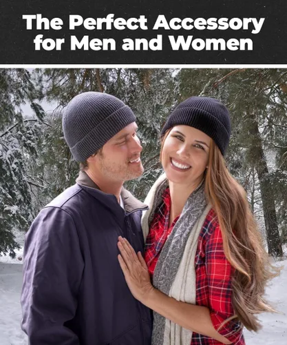 Vista 3 de Gorro 100% algodón para hombre, moderno y elegante, cálido y cómodo para el uso diario