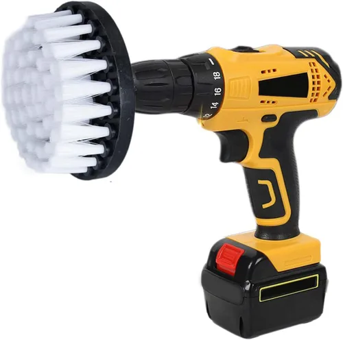 Vista 11 de HIFROM Cepillo de taladro – Accesorio de taladro eléctrico de 4 pulgadas, cepillo de limpieza para superficies de baño, lechada de azulejos, duchas