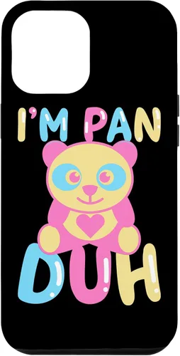 Vista 6 de iPhone 15 Pansexual I'm Pan Duh LGBTQ Bisexual Rainbow Cute Panda Bear Case