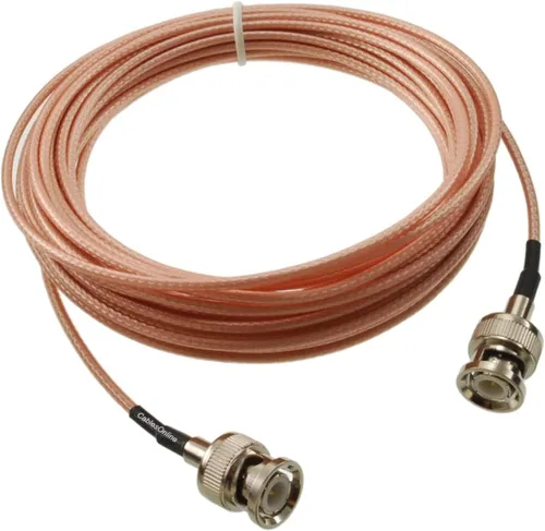 Vista 9 de CablesOnline, 50 pies BNC macho a BNC macho RG316 Cable coaxial de baja pérdida