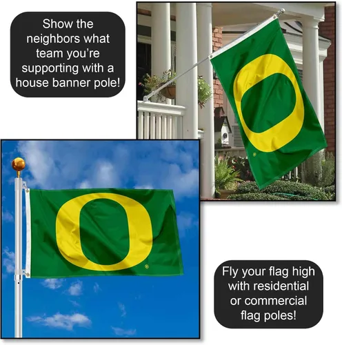 Vista 3 de Bandera de Oregon Green 3x5