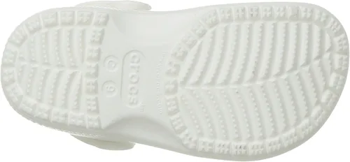 Vista 3 de Crocs Zuecos clásicos unisex para niños, blancos, 8 niños pequeños