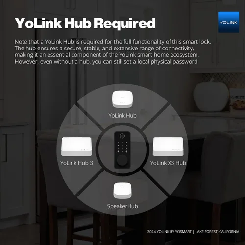 Vista 8 de YoLink YS7616 - Cerradura inteligente de huella dactilar