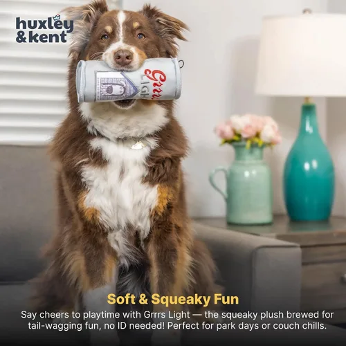 Vista 6 de Huxley & Kent Juguete Divertido para Perros con Chirriador – Juguetes de Felpa Power Plush con Chirriador para Perros Pequeños, Medianos y Grandes
