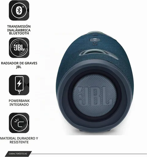 Vista 4 de JBL Xtreme 2 Altavoces Bluetooth inalámbricos portátiles - Par (azul)