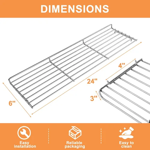 Vista 3 de Piezas de rejilla de calentamiento para parrillas de 4 quemadores Captiva Designs