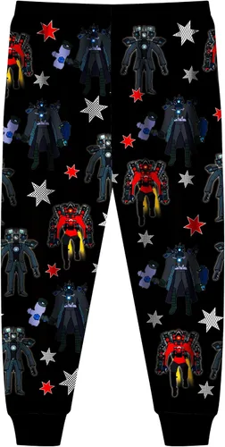 Vista 3 de Skib-di - Conjunto de pantalón para niños, Titan Speakerman TV, hombre, jugador, manga larga, camarógrafo, ropa de 2 piezas, talla 5-12 años